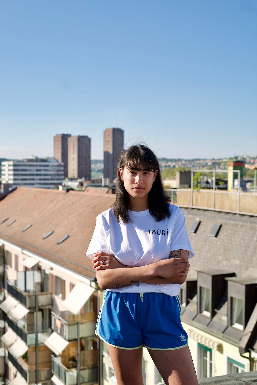 Original Tsüri T-Shirt in Weiss aus Bio-Baumwolle, Fairtrade-zertifiziert, Unisex Streetwear aus Zürich